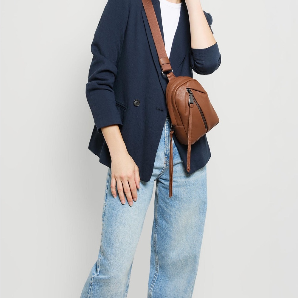 Aimee Kestenberg Brown Leather Crossbody Bag